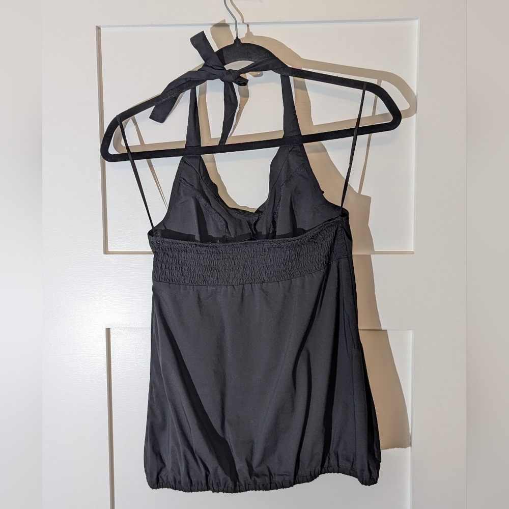 Esprit Black Ruffled Halter Top - Picture 2 of 5